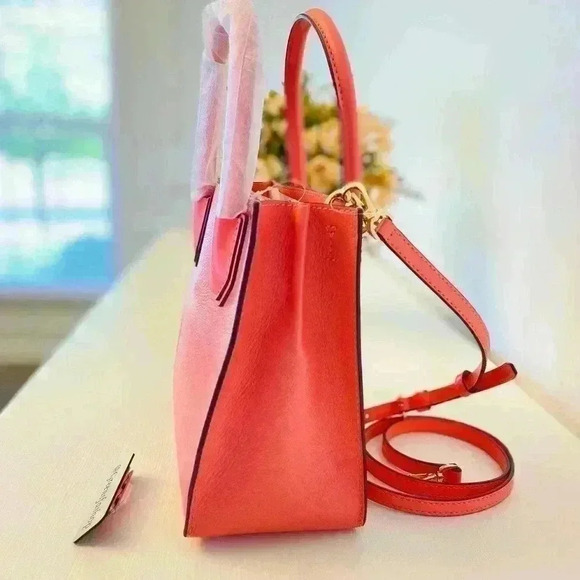 Michael Kors purse Mercer messenger crossbody bag grapefruit - Picture 4 of 9